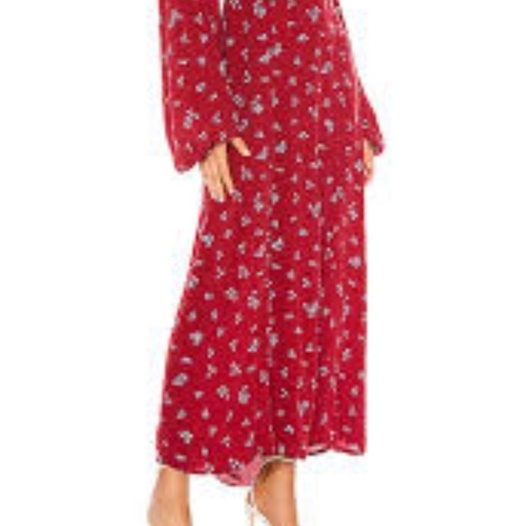 Free People Iris Floral Midi Dress NWOT - Picture 3 of 11